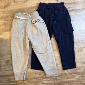 GAP Kids Dual Pack Gray and Navy Joggers
